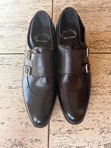 Santoni Monk Straps size 8.5 UK