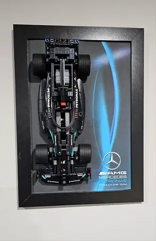 Mercedes-AMG Petronas F1 W12 E Performance Building Toy in Display Frame
