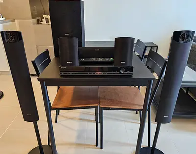 Sony 5.1 Home Theater System with Subwoofer and Surround Speakers - Good Condition