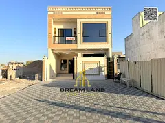 Townhouse on (main street) for sale in Ajman | Al Yasmin area | 5 rooms, majlis, hall and roof | Fre