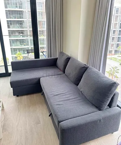 IKEA L shap Sofa store cum bed you can fix the