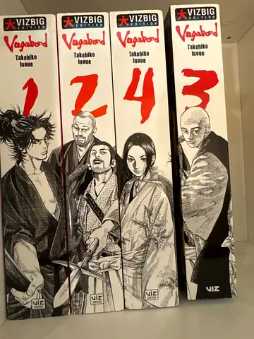 Books manga vagabond 1-4