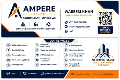 Ampere Tech General Maintenance — Building Maintenance Services (UAE)
