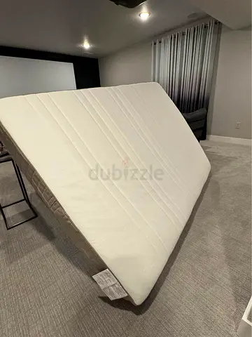 IKEA Malm double bed frame with mattress - like new