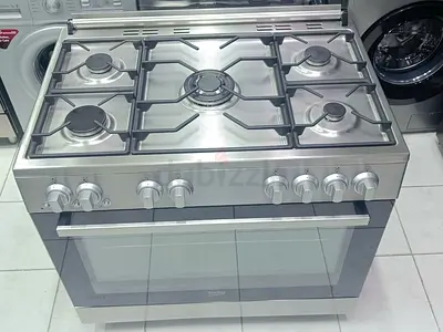 Beko Brand Latest Model 5 Burner Full Gas Cooker Size 90 X 60cm . Oven with fan.  Excellent conditio