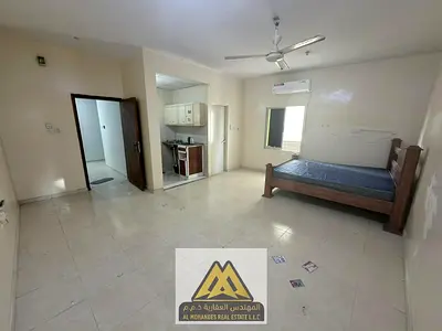 An exceptionally spacious studio apartment in Al Nakheel 1 – the second building from Ajman Corniche