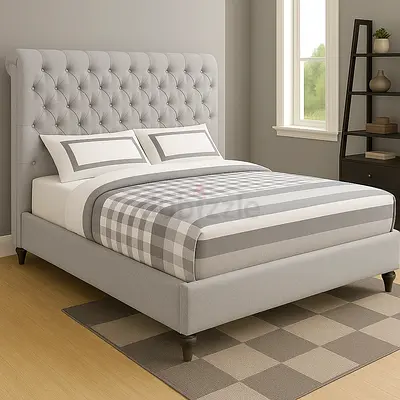 Luxury Modern Queen Size Bed with Mattress – Brand New