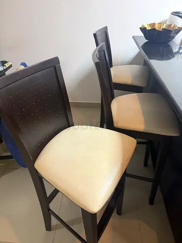 Bar counter chairs set of 3