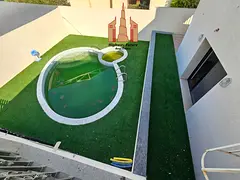 Swimming pool Balcony maids room 4 Master room big villa gardan 120k.