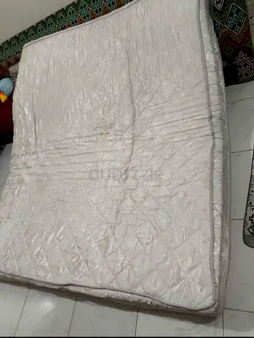 Used King Size Mattress - White, Good Condition