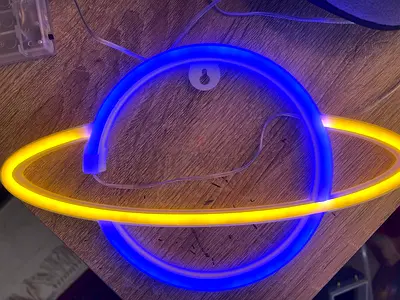 Planet Neon Sign Wall Decor