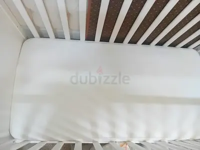 White Baby Crib Mattress - Clean and Firm