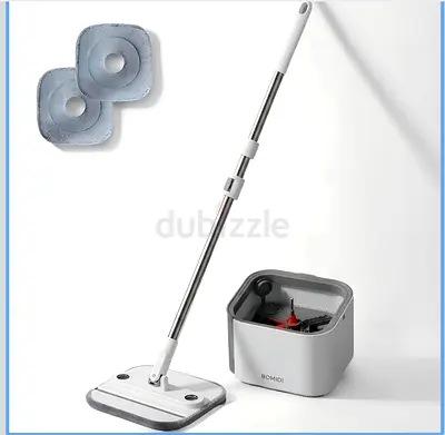 Spin Mop with Microfiber Pads and Cleaning Bucket - Lightly Used