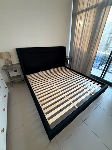 King size bed - dark blue 200x180