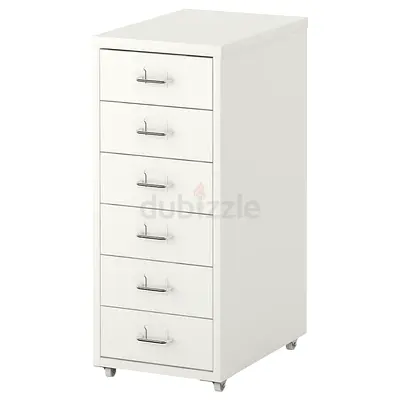 URGENT HELMER Drawer unit on castors, white, 28x69 cm
