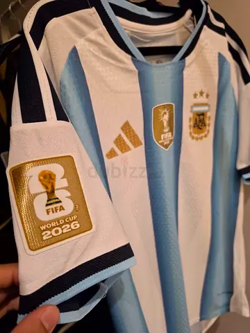 Argentina National Team Football Jersey with 2026 World Cup Patch