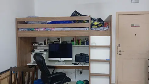Kids Bed with Study Desk  Storage – Excellent Condition