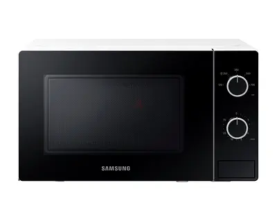 Solo Microwave Oven with Full Glass Door and LED Lighting, 20L, White