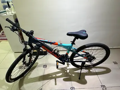 Used full-suspension mountain bike - good condition Spartan 27.5 inch wheels Shimano gear system.