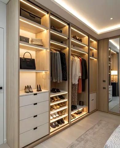 Custom Built-In Wardrobes Closet Installation Dubai