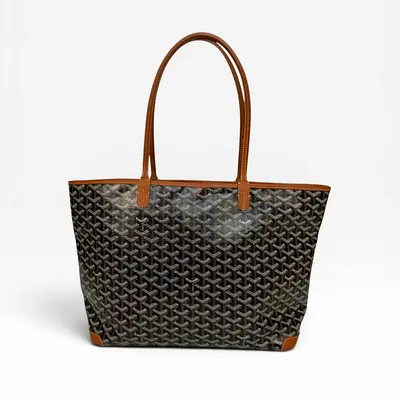AUTHENTIC GOYARD ARTOIS MM BAG BLACK MONOGRAM