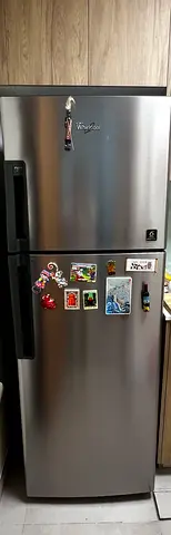 Whirlpool Double Door Refrigerator Silver Finish