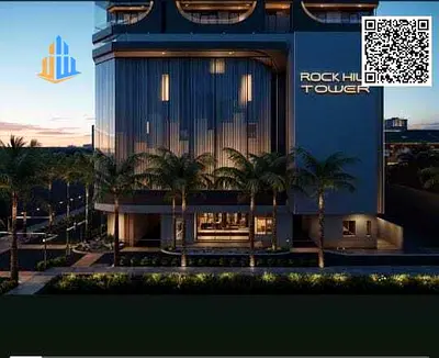 One bedroom and living room for sale in Rock Hill Tower – Al Aaliyah, Ajman | 1,033 sq ft | Starting from AED 580,000 | Payment plan up to 5 years | F