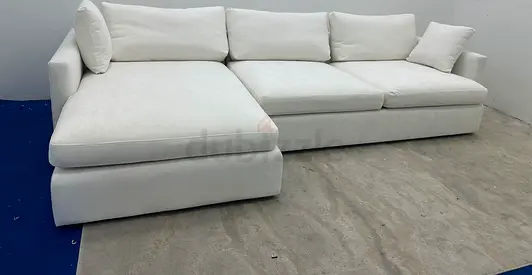 Like new condition cratebarrel lshape sofa