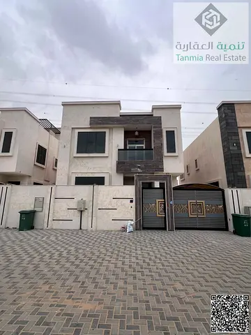 فيلا فاخرة 5 غرف ماستر للإيجار الياسمين عجمان تكييف مركزي 4 دفعات 100 ألف درهم