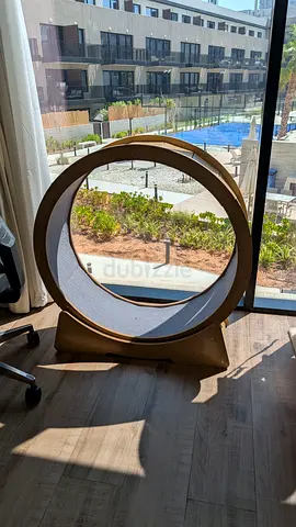 Wooden Cat Exercise Wheel — Good Condition, Moderately Used