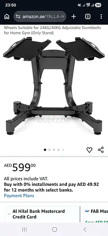 Adjustable dumbbells stand