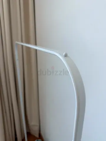 White Metal Clothes Hanging Rack