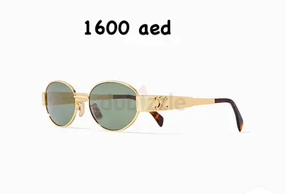 Authentic Celine Triomphe Oval metal gold sunglasses