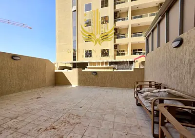In Emirates City, Ajman, a spacious two-bedroom apartment with a huge balcony and podium view is ideal for cosy family life!