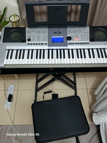 Yamaha PSR-295 Keyboard Piano with Stand, Bench  Sustain Pedal.