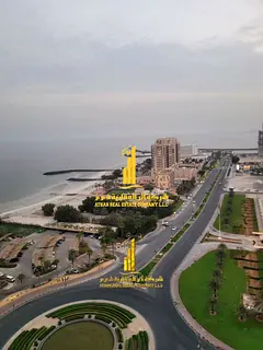 Furnished one-bedroom apartment with sea view, brand new furniture, for monthly rent in Ajman - Corn