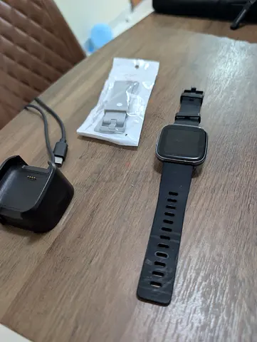 Fitbit Versa Used Square Smartwatch with Charger and Extra Strap