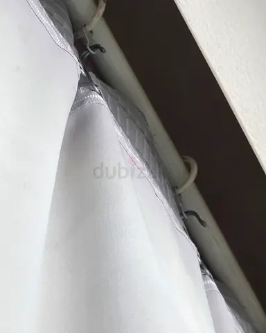 Block out curtains with hooks -little  used, set of 2 for a balcony door/ window  200 × 200 cm