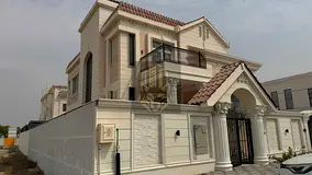 Two-floor villa in Tilal City, Zone C, Sharjah for sale Distinctive stone facade Luxurious finishes