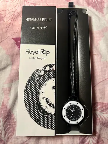 Audemars Piguet x Swatch Royal Pop Ocho Negro watch (like new)