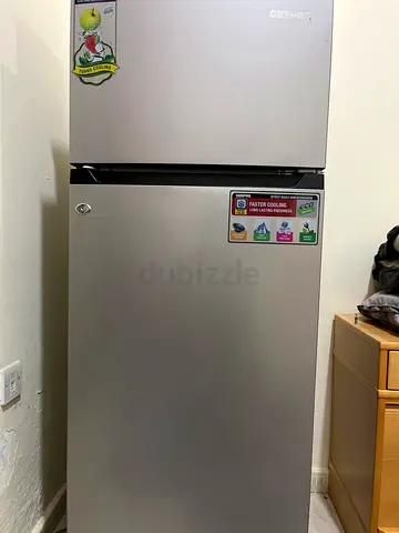 Double door refrigerator in good condition - Silver