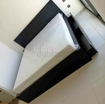 IKEA Malam king size 180×200cm bed frame with IKEA mattress and 2 big storage drawers underneath is