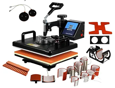 Multi-Function 8-in-1 Heat Press Machine for Mugs, Caps  Plates