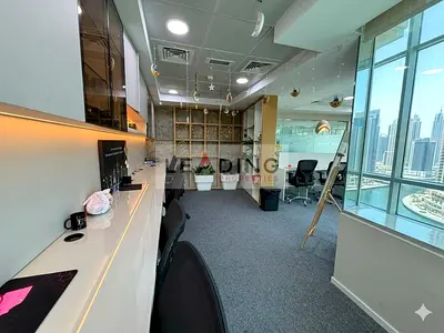 Fully Furnished Office Space with Canal and Burj Khalifa View Ready to Move
