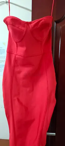 Red party and wedding dress