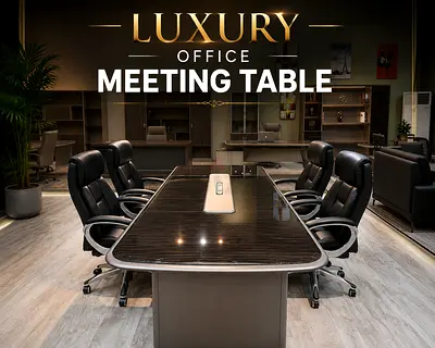 Luxury Office Meeting Table – Modern Conference Table For UAE Offices