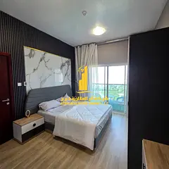 Fully furnished one-bedroom apartment ( 2 bathrooms ) with a hall, with balcony, including all servi