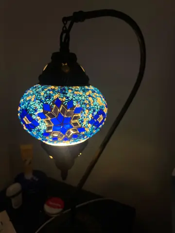 Turkish lamp side table or desk in Rak