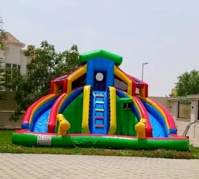 Large Multi-Lane Inflatable Slide / Bouncy Castle - Good Condition