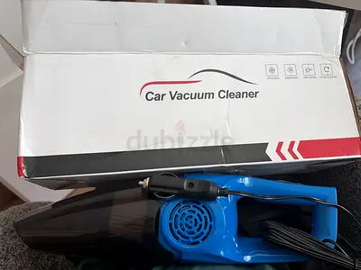 Portable Blue Car Vacuum Cleaner with 12V Power Plug